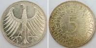 Deutschland 5 Mark 5 DM 1958J vz-, Wertseite minimal berieben J 387 -