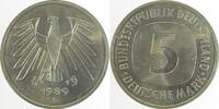 Deutschland 5 DM 5 DM 1989 D stgl Erstabschlag J 415 -