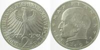 Deutschland 2 DM 2 DM Max Planck 1967 F stempelglanz -
