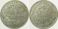 Deutschland 1/2 Mark 1/2 Mark 1908J ss/vz J 016 -