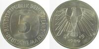 Deutschland 5 DM 1989 D stgl fein Ea J 415 stgl 5 Dm -