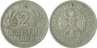 Deutschland 2 DM 2 DM 1951 D Ähren J 386 ss zwei kleine Löcher -