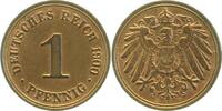 Deutschland 1 Pfennig 1 Pfennig 1900 D prfr/stgl J 010 -