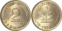 2 Pfennig 1950G Deutschland 2 Pfennig 1950G f stgl J 381 stgl f. stgl