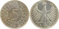 Deutschland 5 DM 5 DM 1960 D vz/st Erstabschlag J 387 -