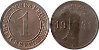 Deutschland 1 Reichspfennig 1 Reichspfennig 1931 E stgl. fein J 313 -