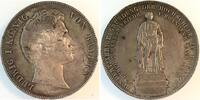 Deutschland Geschichtsdoppeltaler Geschichtsdoppeltaler 1843 Bayern Erlangen f.prfr/f.stgl Ludwig I -