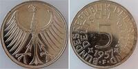 Deutschland 5 DM 5 DM 1957 F f.bfr Erstabschlag -