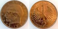 Deutschland 2 DM 2 DM Max Planck 1967G bankfrisch/fastBankfrisch Erstabschlag -