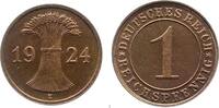 Deutschland 1 Reichspfennig 1 Reichspfennig 1924 E PP Proof extrem selten J 313 Original -