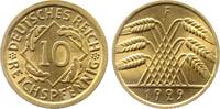 Deutschland 10 Pfennig 10 Reichspfennig 1929 F J 317 prfr/stgl -