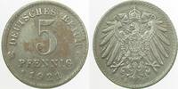 Kaiserreich 5 Pfennig 1921E -
