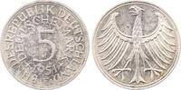 Deutschland 5 Mark 5 DM 1951 F bankfrisch Erstabschlag -