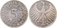 Deutschland 5 Mark 5 Deutsche Mark 1956 D vz+ Patina -