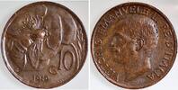 1911 10 Centesimi Vittorio Italien 1919 etwas unsauberer Rand Vittorio Emanuele III SUP / stgl