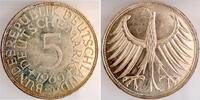 Deutschland 5 DM 5 DM 1960J J 387 stgl. fein, extrem selten i.d. Erhaltung -