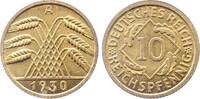 Deutschland 10 Pfennig 10 Reichspfennig 1930 A stgl fein J 317 -
