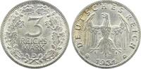 Deutschland 3 Reichsmark 3 Reichsmark 1931 D J 349 prfr/st sehr selten i.d. Erhaltung -