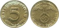 Deutschland 5 Pfennig 5 Pfennig 1939J vz/st J 363 Drittes Reich -