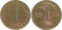 Deutschland 1 Reichspfennig 1 Reichspfennig 1936 D J 313 -