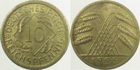 Deutschland 10 Pfennig 10 Reichsfennig 1925 A vz J 317 -