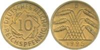 Deutschland 10 Pfennig 10 Reichspfennig 1925 D ss/vz J 317 -