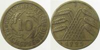 Deutschland 10 Pfennig 10 Reichspfennig 1925 F ss J 317 -