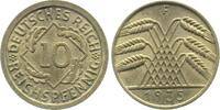 Deutschland 10 Pfennig 10 Reichspfennig 1935 F vz/st J 317 -