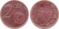 Deutschland 2 Cent 2 C verdrehte Sterne 2002J, mit geringsten Berührungen -