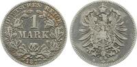1 Mark 1877 Deutschland 1 Mark 1877 B J 009 s/ss sehr selten Patina schön/sehr schön
