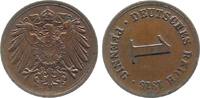 Deutschland 1 Pfennig Fehlprägung 1 Pfennig 1916 D Stempeldrehung ca. 80° -