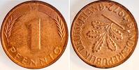 Deutschland 1 Pfennig Fehlprägung 1 Pfennig 1972 G Stempeldrehung ca. 225° -