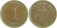 Deutschland 1 Pfennig 1 Pfennig 1892 J vz/stgl Lichterader Prägung J 010 -