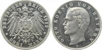 Deutschland 3 Mark Probe 3 Mark Otto Bayern 1912 D Zink Aluminium plattiert Otto -