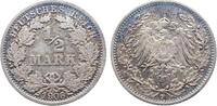 Deutschland 1/2 Mark 1/2 Mark 1906 F ss/vz J 016 wunderschön Patina -