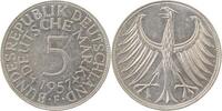Deutschland 5 DM 5 Deutsche Mark 1957 F vz/bfr J 387 -