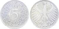 Deutschland 5 Mark Fehlprägung 5 DM 1964 G Zainende ss/vz -