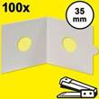 HARTBERGER Münzrähmchen 35 mm, zum Heften, 100er-Packung