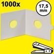 HARTBERGER-Münzrähmchen 17,5 mm, zum Heften, 1000er-Packung