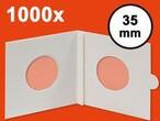 HARTBERGER-Münzrähmchen 35 mm, selbstklebend, 1000er-Packung