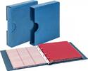 Set: karat-Münzalbum CLASSIC mit Schutzkassette mit Griffmulden, blau -