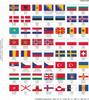 Perforiertes farbiges Flaggenblatt -