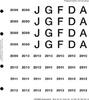 Perforiertes Vordruckblatt 2009-2012 -