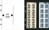 Multi collect Blätter mit 2 vertikalen Streifen (91 mm) pro Seite, schwarz, 10er-Packung -