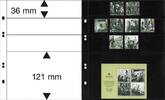 Multi collect Blätter mit 4 Streifen pro Seite, schwarz, 10er-Packung -
