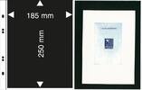 Multi collect Blätter mit 1 Tasche (185 x 250 mm), glasklar mit schwarzem Folien-Einlageblatt, 10er-Packung -