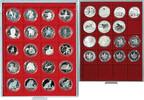 Münzbox STANDARD mit 20 extra tiefen quadratischen Fächern für Münzen/Münzkapseln bis Außen-Ø51 mm -