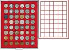 Münzbox STANDARD mit 48 quadratischen Fächern für Münzen/Münzkapseln bis Ø28 mm -