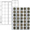 Multi collect Münzblätter für 35 Münzen bis 27 mm Durchmesser, Zwischenblätter schwarz, 5er-Packung -