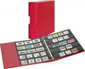 PUBLICA M COLOR Briefmarken-Einsteckalbum mit 10 beidseitig bestückbaren Folien-Einsteckblättern in zwei Ausführungen-Berry (rot -